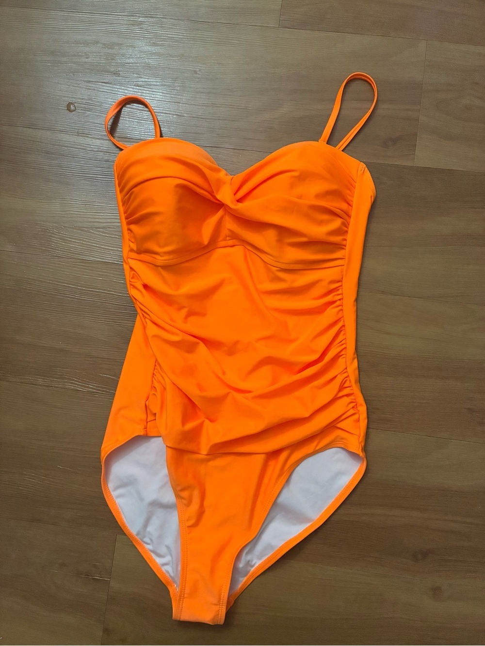 Relleciga neon orange one-piece swimsuit NWT Size L